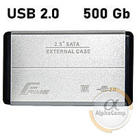 Внешний HDD 2.5" Frime 500Gb USB 2.0 (FHE21.25U20) silver Ref