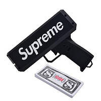 Пистолет для стрельбы деньгами Supreme Money Gun деньгомет ченный