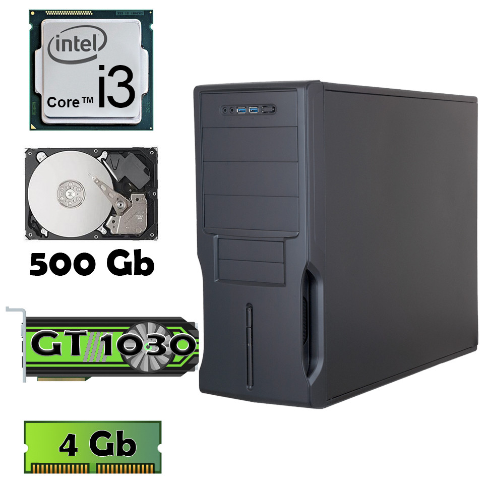 AlphaPC (i3 4130 • GT1030 • 4Gb • 500Gb) RG3-T001 БУ
