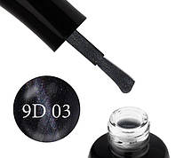 Гель-лак LUXTON 9D Cat 03 попелясто-фіолетово-зелений, 10 мл