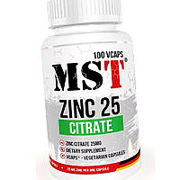 Цитрат цинку MST Zinc 25 Citrate 100 veg caps