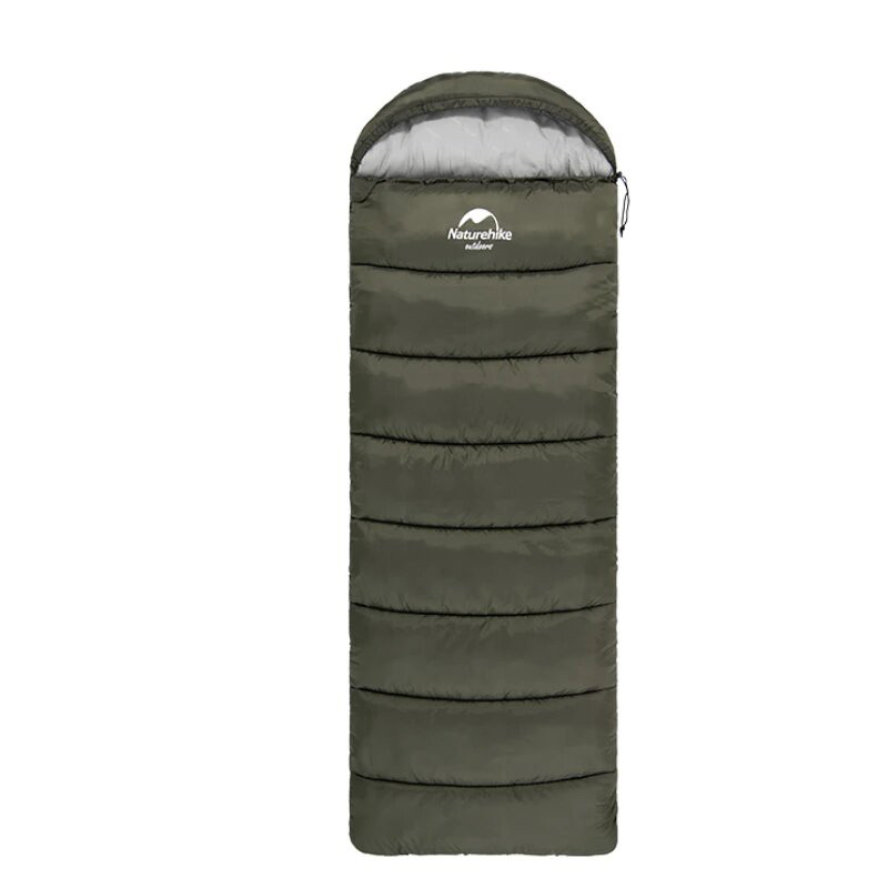 Спальний мішок з капюшоном Naturehike U350 220*75 NH20MSD07 Army Green