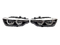 Передние фары BMW 3 Series F30 2015-2018 года ( Full Led Black )