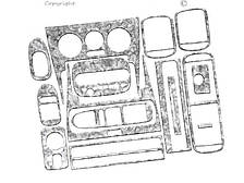 Декор на панель Seat Leon 1999-2005 - колір: під дерево