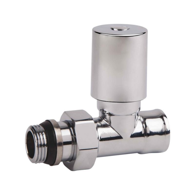 Кран радіаторний SD Forte 1/2" з антипротіканням прямий хром SF237W15, фото 1