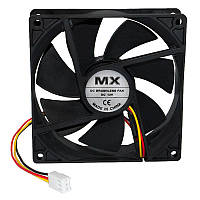 Вентилятор MX-9025 12V 3 провода 92 x 92 x 25 mm, 0.2A, с функцией FG