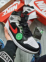 Стильные кроссы для парней Найк Аир Джордан 1 высокие. Мужская обувь Nike Air Jordan 1 High.