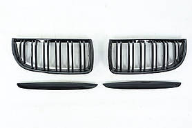 Решітка радіатора (ніздрі) чорна, М-стиль BMW 3 E90 2005-2007