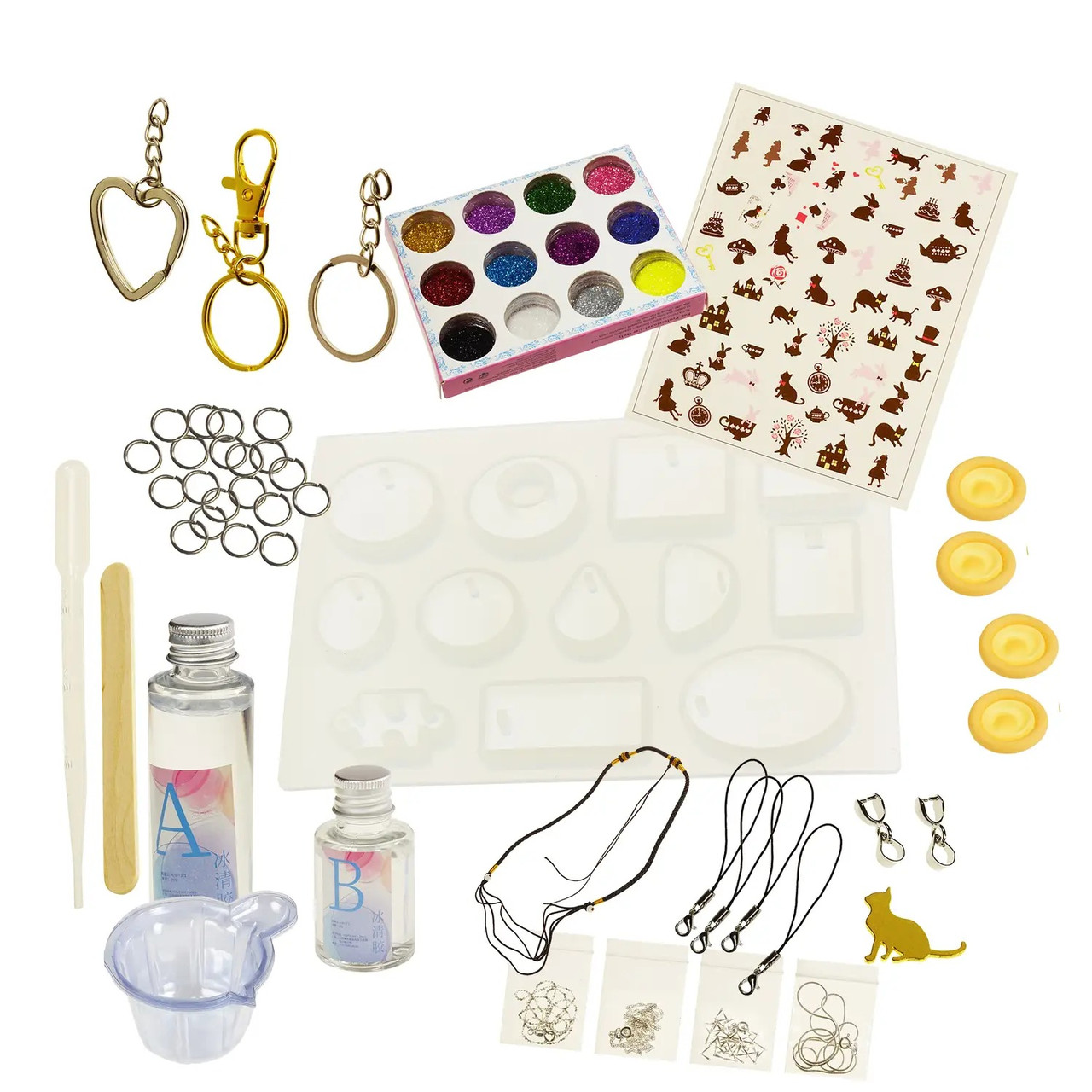 Набір для виготовлення прикрас Supretto з епоксидної смоли розширений (Арт. 7177-0001), фото 1