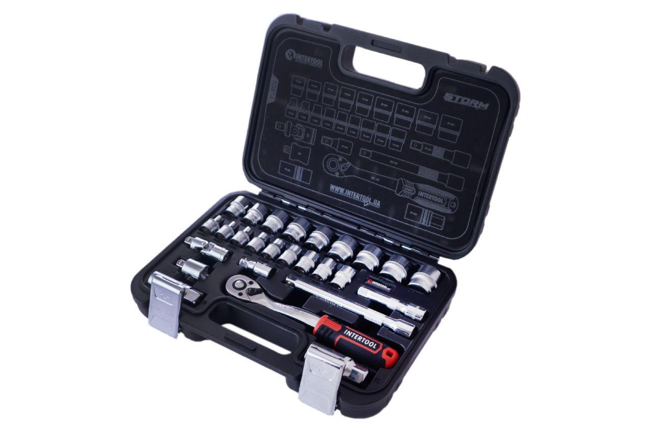 Набір інструменту Intertool 3/8" 26 од. Storm (ET-8026)