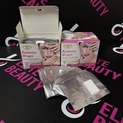 Фольга для зняття гель лаку з ваткою, фото 1