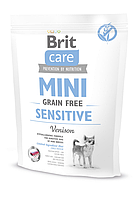 Brit Care GF Mini Sensitive Корм для собак маленьких порід з чутливим травленням 0.400 кг