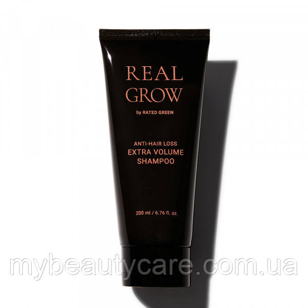Шампунь для об'єму Волосся і профілактики Випадання Rated Green Real Grow Anti Hair Loss Extra Volume Shampoo