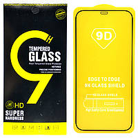 Защитное стекло 9D для Apple iPhone 12 (Black)
