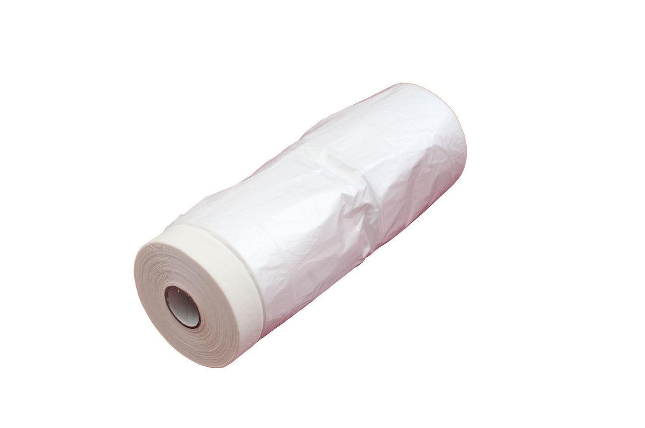 Плівка захисна з малярською стрічкою Intertool 1.7 х 15 м (KT-0803)