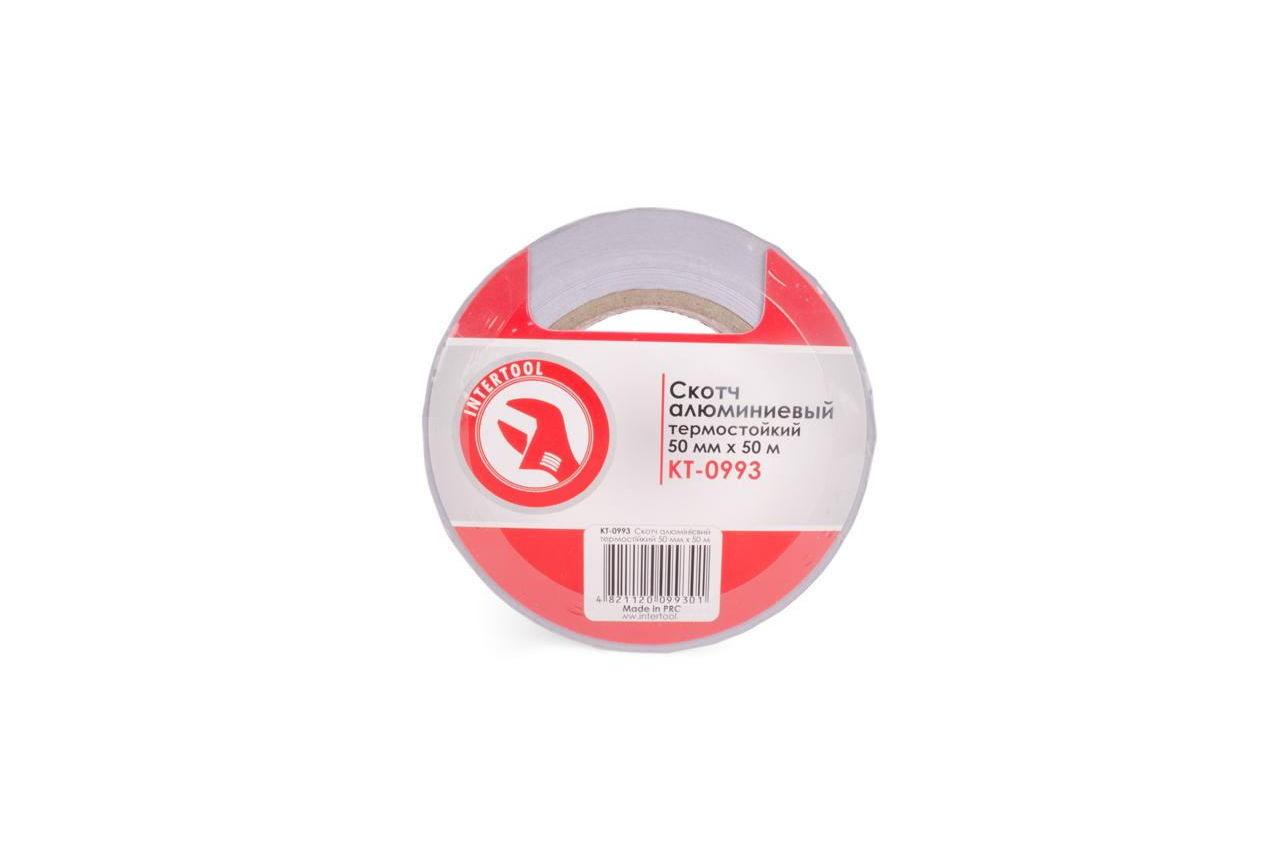 Скотч алюмінієвий Intertool 50 мм х 50 м (KT-0993)