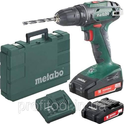 Акумуляторний дриль-шуруповерт METABO BS 18 2*2.0 Ач (602207560)