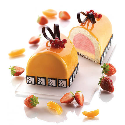 Силіконова форма для торту GIANDUIA 1200 мл Silikomart (TOR250x80/1), фото 3