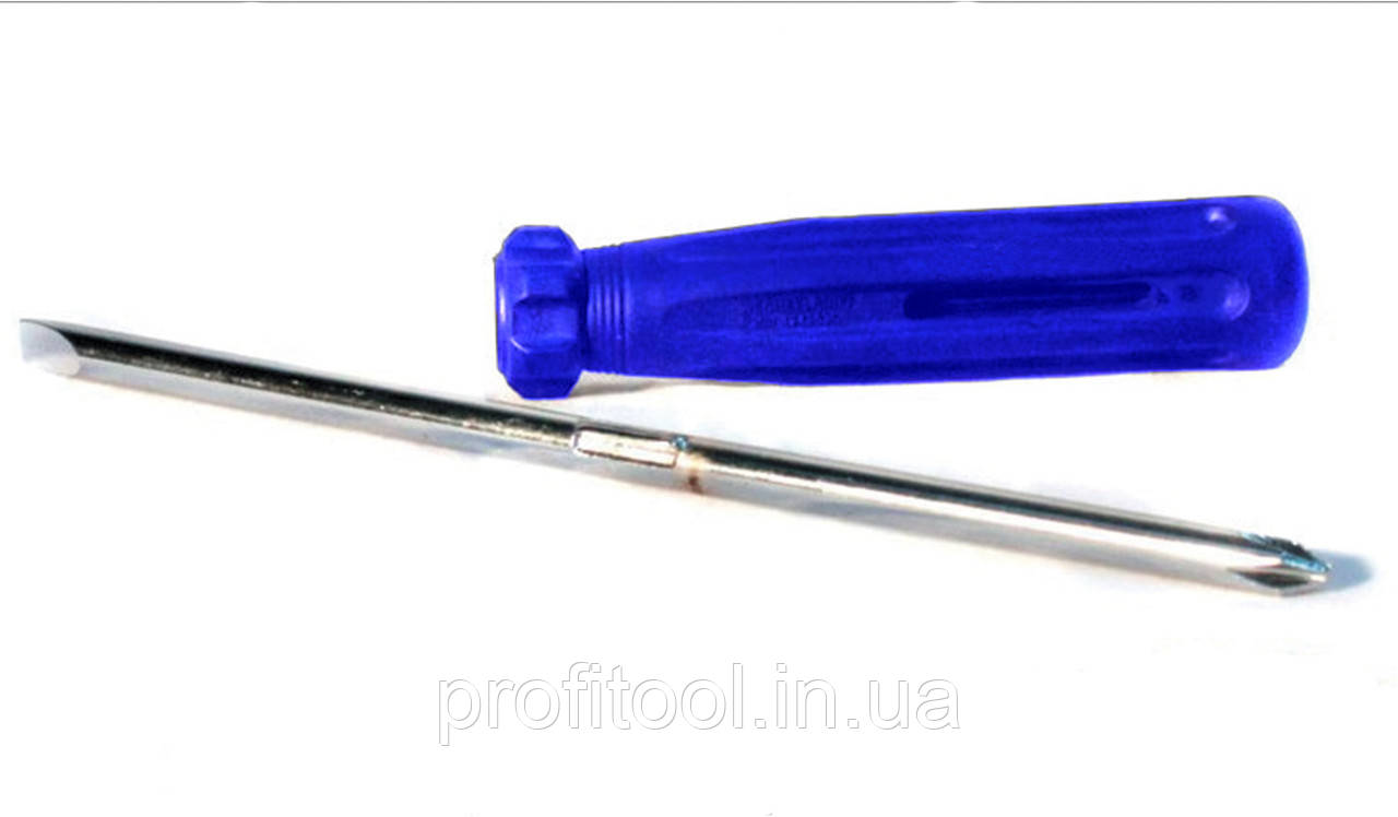 Викрутка автомобільна двостороння Felo PH2 / SL6,0x1,2; CrMoV сталь; нікельоване покриття; синя ручка. (32657040)