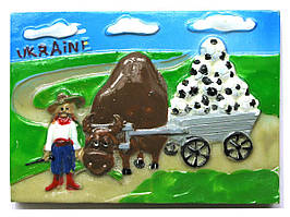 Магніт "Україна" (7х5х1,5 см)(W1004)(24912)