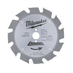 Диск пиляльний MILWAUKEE 184х2,0х30 мм; Z 54; дерево; ДСП; фанера; пластик; гіпсокартон; шлакобетон; кольорові