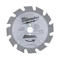 Диск пильный MILWAUKEE 210х2,8х30 мм; Z 48; дерево; ДСП; фанера; пластик; гипсокартон; шлакобетон.