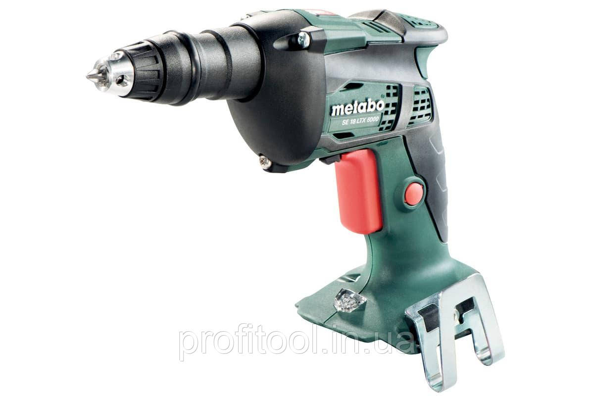 Акумуляторний шуруповерт для гіпсокартону METABO SE 18 LTX 6000 Каркас (620049890)