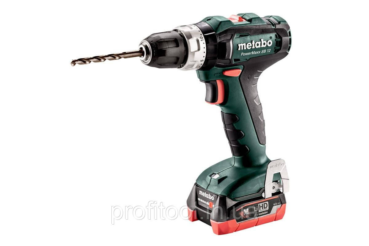 Акумуляторний ударний шуруповерт METABO PowerMaxx SB 12 2х4Ач LIHD (601076800)