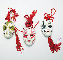 Маска керамічна з пензликом (12/уп)(6 см)