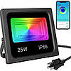 Прожектор Smart LED 7981 25W IP66 RGB Bluetooth З додатком, фото 2