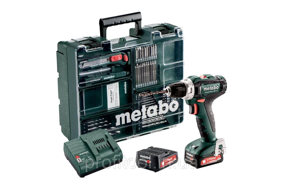 Акумуляторний шуруповерт METABO PowerMaxx BS 12 SET (601036870)