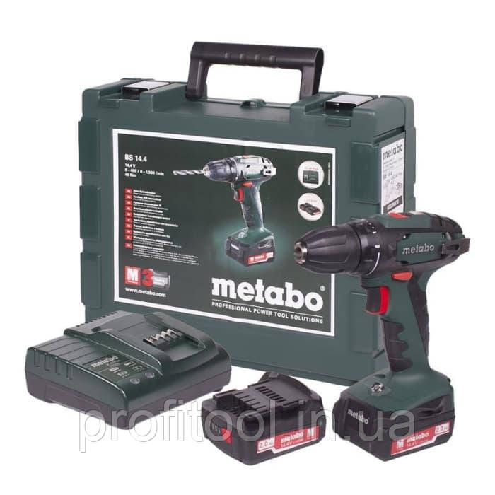 Акумуляторний шуруповерт METABO BS 14,4 Li 2 Акб 2.0 Ач (602206540)