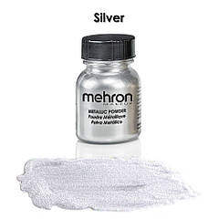 Срібна металева пудра Mehron Metallic Powder, 14 г