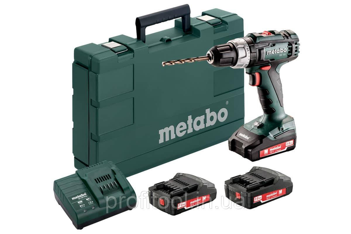 Акумуляторний шуруповерт METABO BS 18 L Set (602321540)