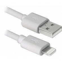 Дата кабель USB 2.0 AM to Lightning 1.0 m MFI TPE White REAL-EL (EL123500055)