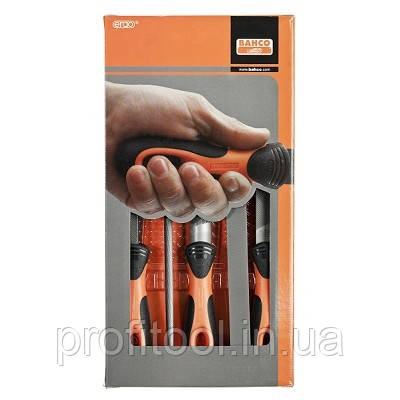 Набор BAHCO напилків 200 мм 2 плоских (драчовий илічний) напівкруглий круглий квадратний драчові (1-478-08-1-2), фото 1