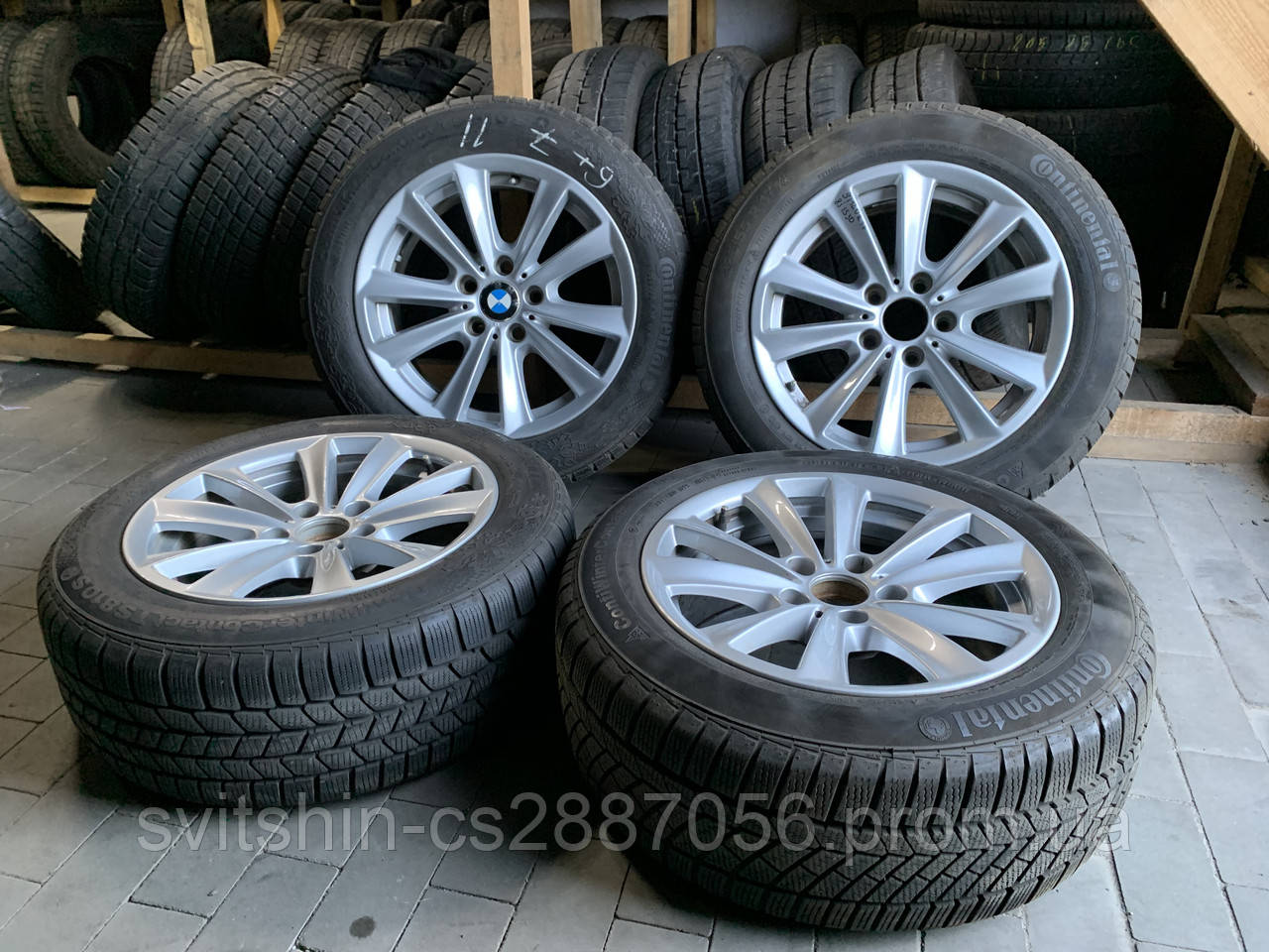 Диски 5/120 R17 8J ET30+225/55R17 Continental TS 810S, фото 1