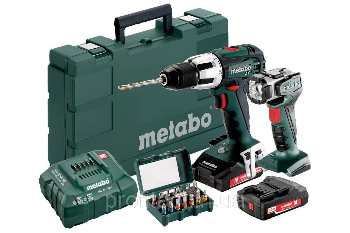 Акумуляторний ударний шуруповерт METABO SB 18 LT Set + ULA 14.4-18 LED (602103610)