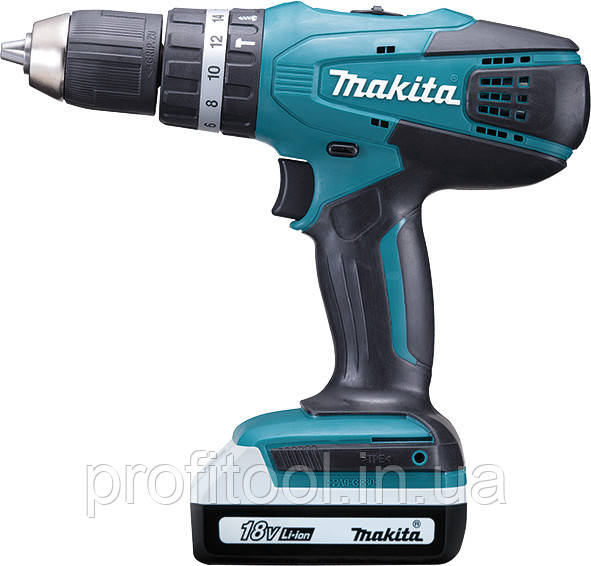 Акумуляторний ударний шуруповерт MAKITA HP457DWE