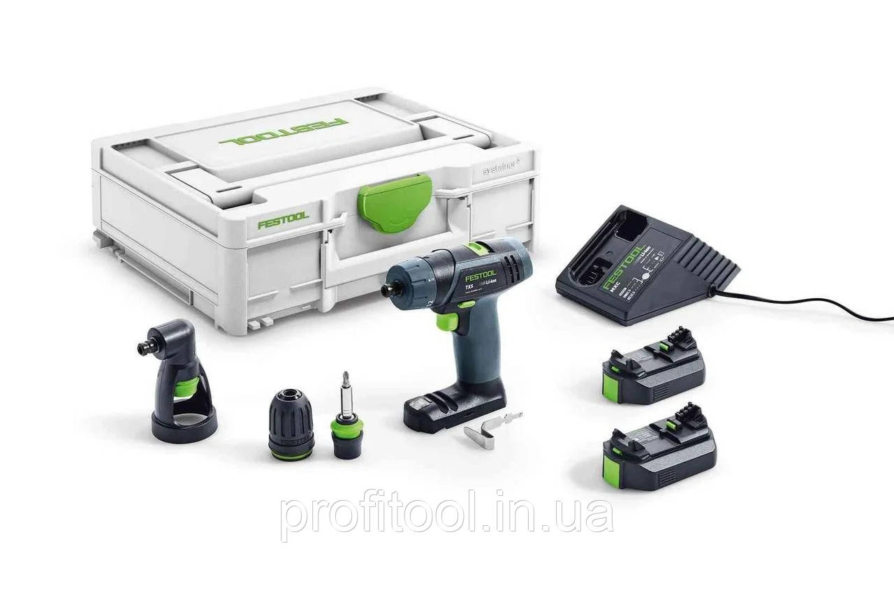 FESTOOL Акумуляторний дриль-шуруповерт TXS 2,6-Set 576102