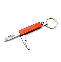 Ніж-брелок із складаним ножем (2 в 1)(9,5х3х1см)(K302A)