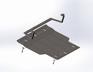 Захист радіатора піддона картера та КПП автомобіля AUDI Q3 2011-2018