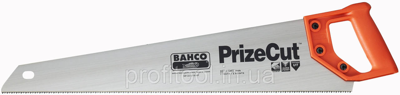 Ножівка по дереву BAHCO універсальна 550 мм 7/8 зубів/дюйм (NP-22-U7\8-HP)