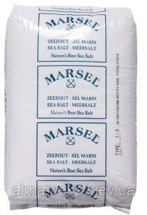 Морська сіль харчова Marsel Coarse sea 0,2-0,8 мм (Бельгія), упаковка 2 кг