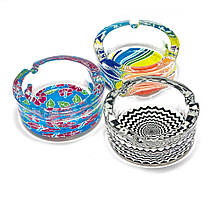 Попільниця скляна (G85)(d-9,h-3,5 см)