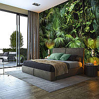 Фото обои 3D пальмовые ветви 368x254 см Природа Темно-Зеленые Листья Джунгли (14082P8)+клей
