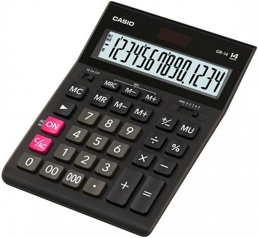 Калькулятор Casio GR-14-W-EP бухгалтерський 14р., фото 2