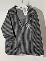 Пиджак для мальчика Breeze 12324 116 см Серый