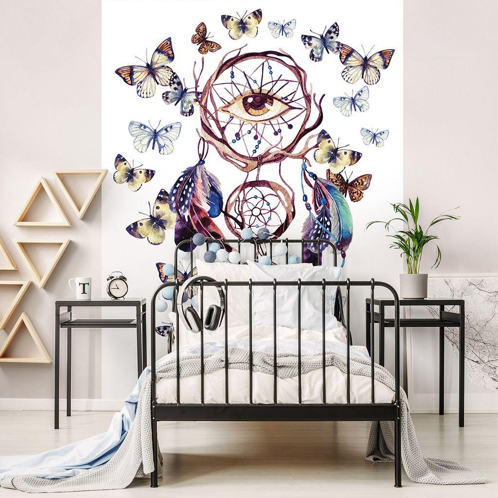 Флізелінові дитячі фото шпалери з метеликами 206x275 см ловець снів (13066VEA)+клей