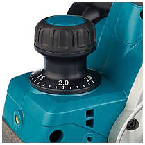 Електричний ручний рубанок (фуганок) MAKITA KP0800 : 620 Вт, ширина 82мм, глибина 2.5мм, 2.6 кг (електрорубанок), фото 6